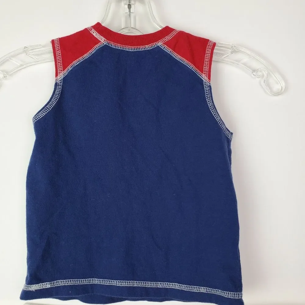Garanimals Boys 24M Sleeveless‎ Embroidered Plane Cotton Top